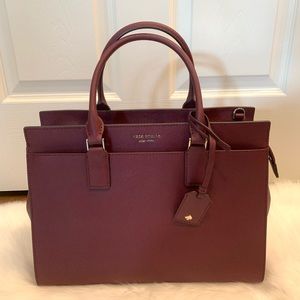 Kate spade Cameron large satchel cherrywood maroon